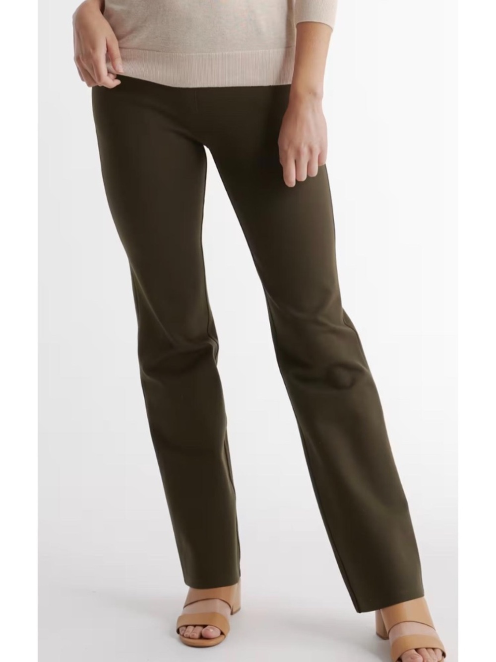 Quince Ultra-Stretch Ponte Bootcut Pants 30"